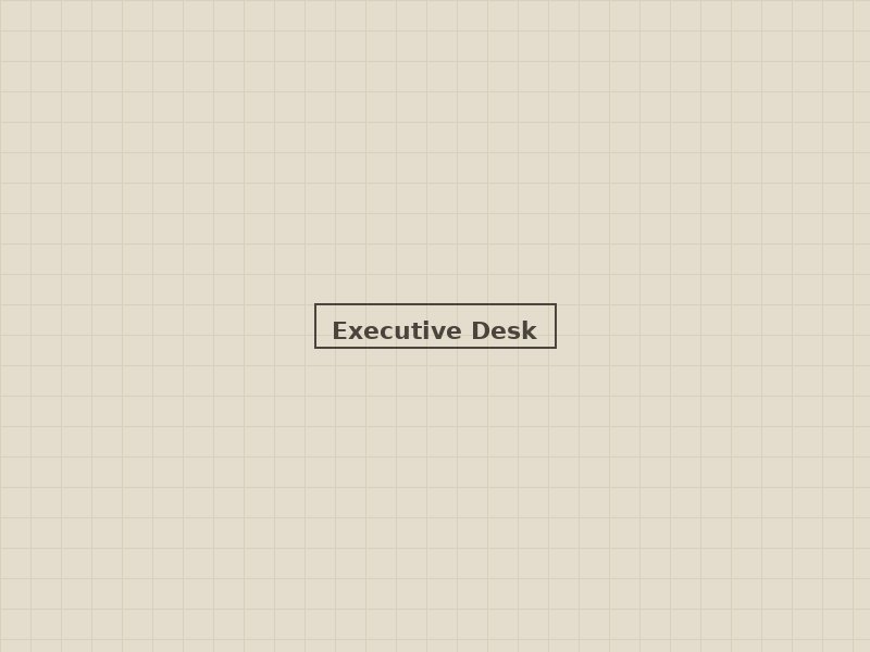 Refurbished executive office desk in walnut finish, Doha showroom